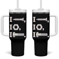 Funny Handyman Mechanic Adult Humor Tumbler With Handle I Screw I Nut I Bolt Rebus Hardware Innuendo Offensive Joke