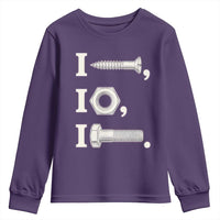 Funny Handyman Mechanic Adult Humor Youth Sweatshirt I Screw I Nut I Bolt Rebus Hardware Innuendo Offensive Joke