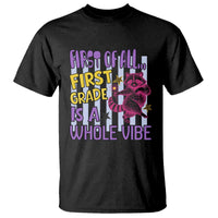 Cute Raccoon 1st Grade Student Teacher Preppy Style T Shirt First of All First Grade Is A Whole Vibe Back To School