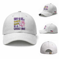 Cute Raccoon 4th Grade Student Teacher Preppy Style Baseball Cap First of All Fourth Grade Is A Whole Vibe Back To School