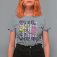 Cute Raccoon 4th Grade Student Teacher Preppy Style T Shirt For Women First of All Fourth Grade Is A Whole Vibe Back To School