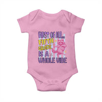 Cute Raccoon 5th Grade Student Teacher Preppy Style Baby Onesie First of All Fifth Grade Is A Whole Vibe Back To School