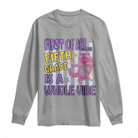 Cute Raccoon 5th Grade Student Teacher Preppy Style Long Sleeve Shirt First of All Fifth Grade Is A Whole Vibe Back To School