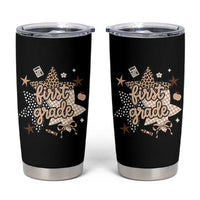 First Grade Leopard Checkered Star Coquette Tumbler Cup Cute 1st Grade Girl Back to School Gift