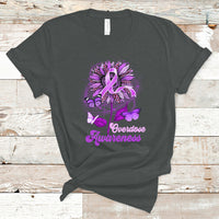 Overdose Awareness T Shirt Sunflower Purple Overdose Prevention - Wonder Print Shop