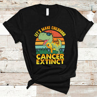 Childhood Cancer Awareness T Shirt Make Extinct Dinosaur Pediatric Cancer - Wonder Print Shop