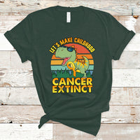 Childhood Cancer Awareness T Shirt Make Extinct Dinosaur Pediatric Cancer - Wonder Print Shop