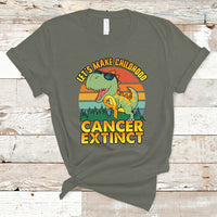 Childhood Cancer Awareness T Shirt Make Extinct Dinosaur Pediatric Cancer - Wonder Print Shop
