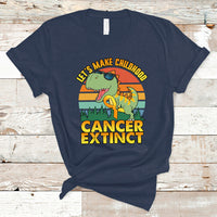 Childhood Cancer Awareness T Shirt Make Extinct Dinosaur Pediatric Cancer - Wonder Print Shop