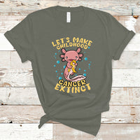 Childhood Cancer Awareness T Shirt Make Extinct Axolotl Pediatric Cancer - Wonder Print Shop
