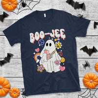 Ghost Halloween Costume T Shirt Spooky Season Hippie Boujee Boo-Jee - Wonder Print Shop