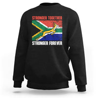 South Africa Rugby Sweatshirt Stronger Together Stronger Forever Springboks Go Bokke - Wonder Print Shop