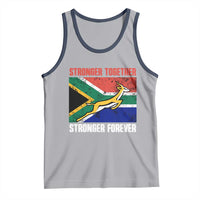 South Africa Rugby Springboks Tank Top Stronger Together Stronger Forever Go Bokke