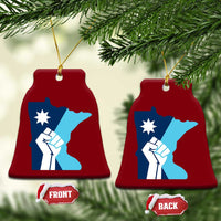 Minnesota Strong Fist Power Graphic Ceramic Ornament Social Justice Solidarity