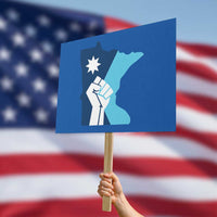Minnesota Strong Fist Power Graphic Protest Sign Social Justice Solidarity