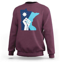 Minnesota Strong Fist Power Graphic Sweatshirt Social Justice Solidarity