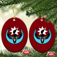 Minnesota Rebel Loon Star Emblem Ceramic Ornament Rebellion Symbolic Unity Graphic