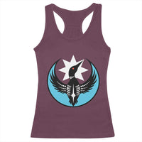 Minnesota Rebel Loon Star Emblem Racerback Tank Top Rebellion Symbolic Unity Graphic