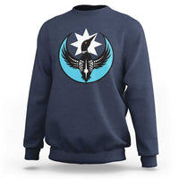 Minnesota Rebel Loon Star Emblem Sweatshirt Rebellion Symbolic Unity Graphic