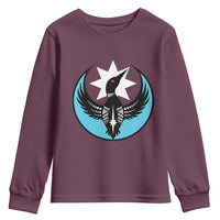 Minnesota Rebel Loon Star Emblem Youth Sweatshirt Rebellion Symbolic Unity Graphic