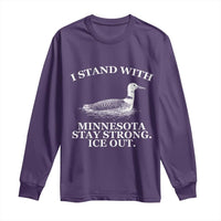 I Stand With Minnesota Resist Loon Long Sleeve Shirt Stay Strong Ice Out Protest