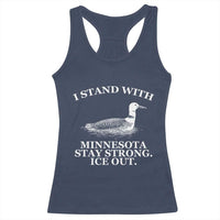 I Stand With Minnesota Resist Loon Racerback Tank Top Stay Strong Ice Out Protest