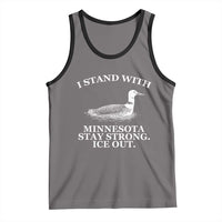 I Stand With Minnesota Resist Loon Tank Top Stay Strong Ice Out Protest