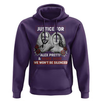 Justice for Alex Pretti and Renee Good Hoodie We Won’t Be Silenced Minnesota Resistance Protest