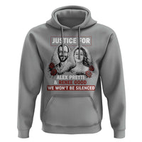 Justice for Alex Pretti and Renee Good Hoodie We Won’t Be Silenced Minnesota Resistance Protest