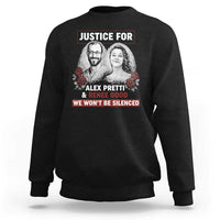 Justice for Alex Pretti and Renee Good Sweatshirt We Won’t Be Silenced Minnesota Resistance Protest