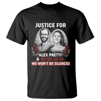 Justice for Alex Pretti and Renee Good T Shirt We Won’t Be Silenced Minnesota Resistance Protest