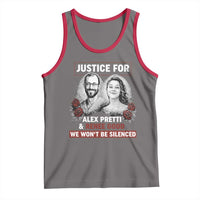 Justice for Alex Pretti and Renee Good Tank Top We Won’t Be Silenced Minnesota Resistance Protest