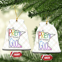 Pretti Good Minnesota Tribute Ceramic Ornament Rest in Power Rainbow Memorial