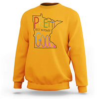 Pretti Good Minnesota Tribute Sweatshirt Rest in Power Rainbow Memorial