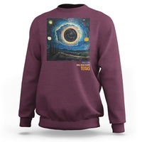 Total Solar Eclipse Sweatshirt April 8 2024 Starry Night Totality - Wonder Print Shop