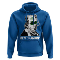 Funny St Patrick's Day Ben Dranking Hoodie Benjamin Franklin Retro Saint Paddy's Day