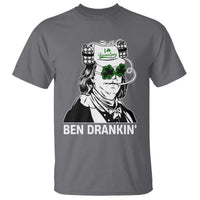 Funny St Patrick's Day Ben Dranking T Shirt Benjamin Franklin Retro Saint Paddy's Day