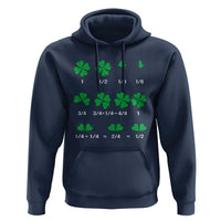 Funny Shamrock Fraction Hoodie St Patrick's Day Math Lover