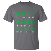 Funny Shamrock Fraction T Shirt St Patrick's Day Math Lover
