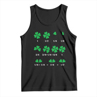 Funny Shamrock Fraction Tank Top St Patrick's Day Math Lover