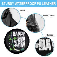 St. Patrick's Day Ice Hockey Spare Tire Cover Happy Saint Hat Trick's Lucky Shamrocks