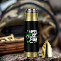 St. Patrick's Day Ice Hockey Bullet Tumbler Happy Saint Hat Trick's Lucky Shamrocks