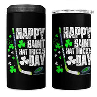 St. Patrick's Day Ice Hockey 4 in 1 Can Cooler Tumbler Happy Saint Hat Trick's Lucky Shamrocks