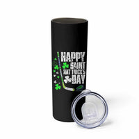 St. Patrick's Day Ice Hockey Skinny Tumbler Happy Saint Hat Trick's Lucky Shamrocks
