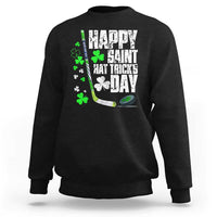 St. Patrick's Day Ice Hockey Sweatshirt Happy Saint Hat Trick's Lucky Shamrocks