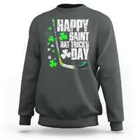 St. Patrick's Day Ice Hockey Sweatshirt Happy Saint Hat Trick's Lucky Shamrocks