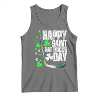 St. Patrick's Day Ice Hockey Tank Top Happy Saint Hat Trick's Lucky Shamrocks