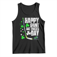 St. Patrick's Day Ice Hockey Tank Top Happy Saint Hat Trick's Lucky Shamrocks