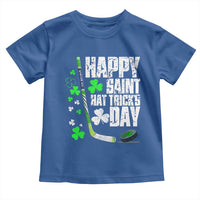 St. Patrick's Day Ice Hockey Toddler T Shirt Happy Saint Hat Trick's Lucky Shamrocks