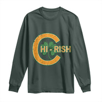 Chicago Irish Chirish Long Sleeve Shirt Happy Saint Patrick's Day Lucky Shamrock